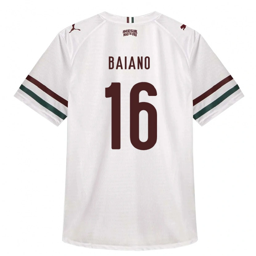 Danxen Dames Sérgio Baiano #16 Wit Groen Bordeaux Rood Uitshirt Uittenue 2026/27 T-Shirt