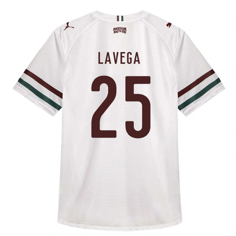 Danxen Dames Joaquín Lavega #25 Wit Groen Bordeaux Rood Uitshirt Uittenue 2026/27 T-Shirt