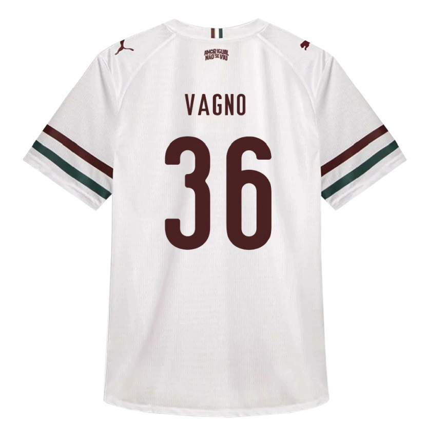 Danxen Dames Vagno De Sousa Brito Júnior #36 Wit Groen Bordeaux Rood Uitshirt Uittenue 2026/27 T-Shirt