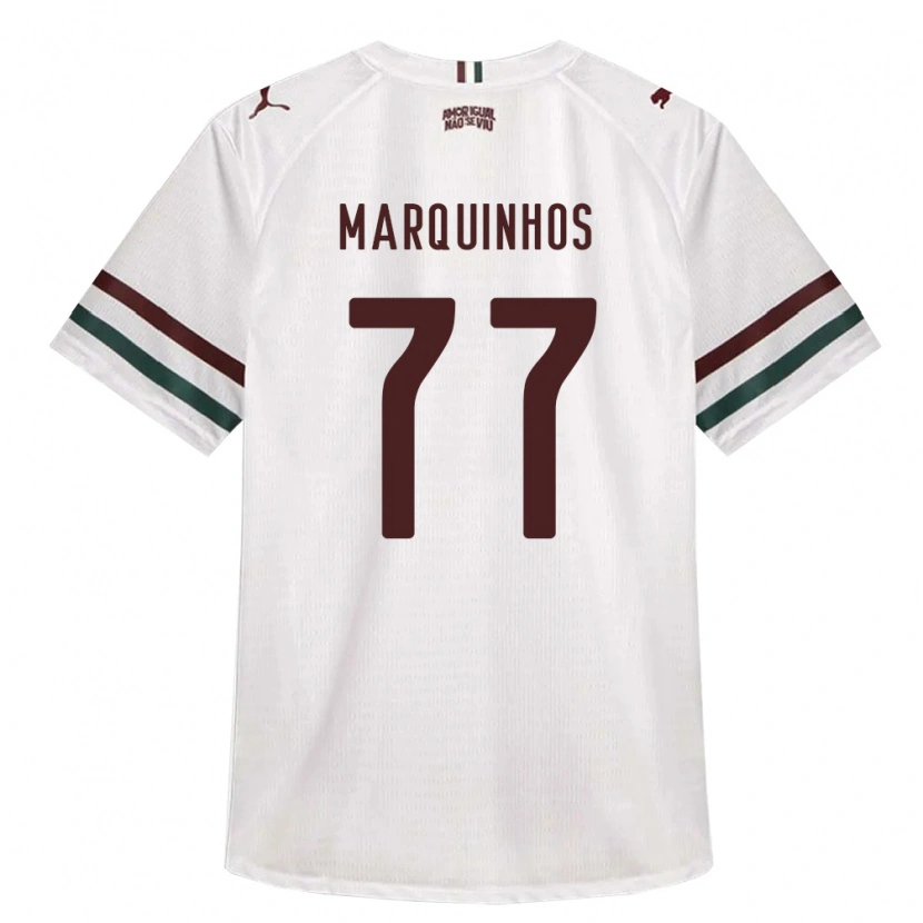 Danxen Dames Marquinhos #77 Wit Groen Bordeaux Rood Uitshirt Uittenue 2026/27 T-Shirt