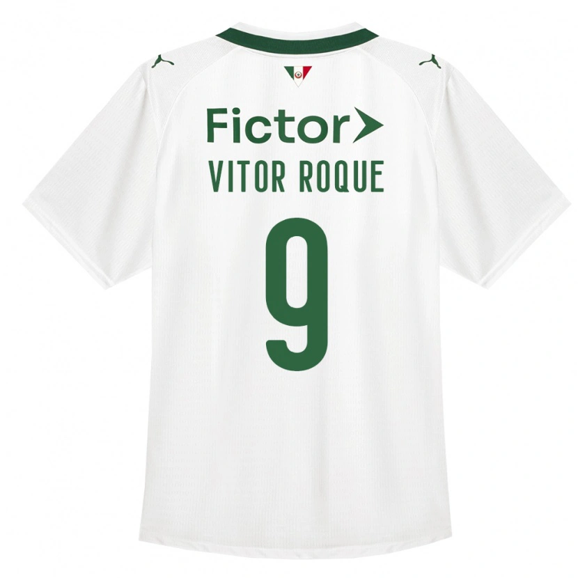 Danxen Dames Vitor Roque #9 Groen Wit Uitshirt Uittenue 2026/27 T-Shirt