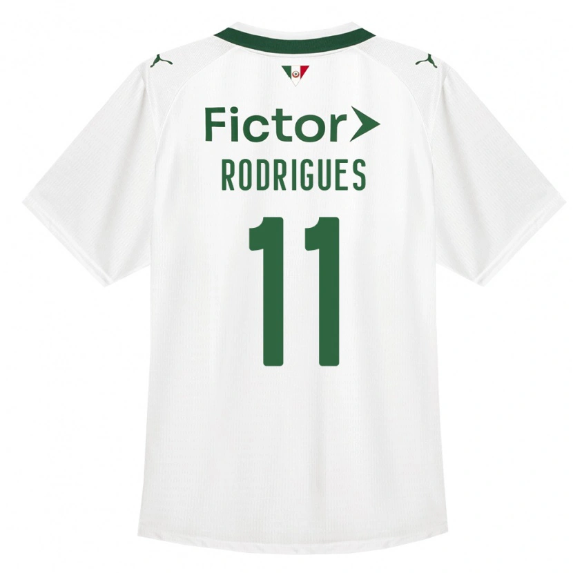 Danxen Dames Bruno Rodrigues #11 Groen Wit Uitshirt Uittenue 2026/27 T-Shirt