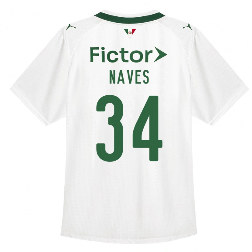Danxen Dames Naves #34 Groen Wit Uitshirt Uittenue 2026/27 T-Shirt