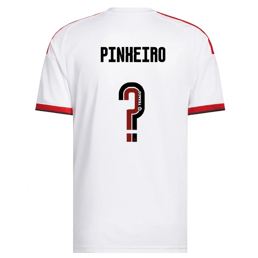 Danxen Dames Enzo Pinheiro #0 Wit Rood Zwart Uitshirt Uittenue 2026/27 T-Shirt