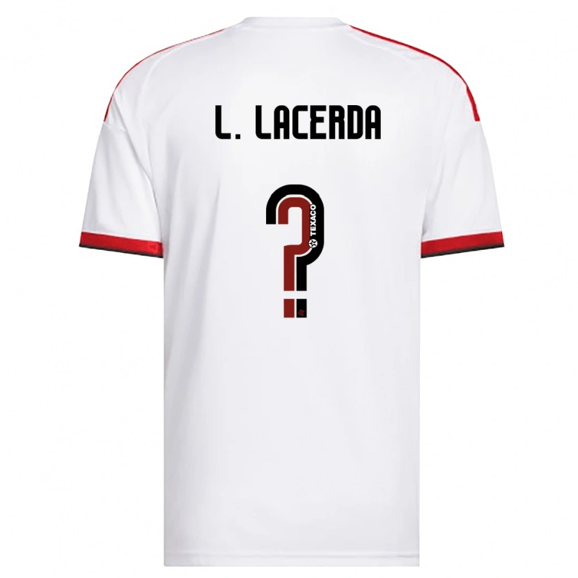 Danxen Dames Iago Lacerda #0 Wit Rood Zwart Uitshirt Uittenue 2026/27 T-Shirt