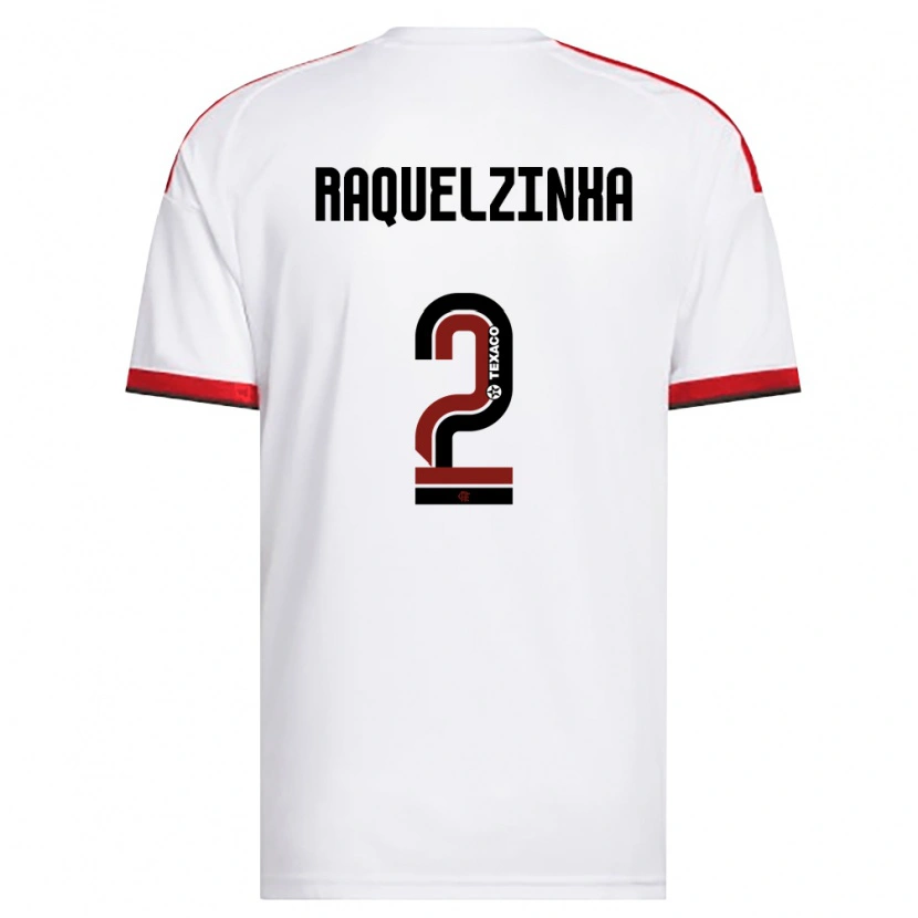 Danxen Dames Raquelzinha #2 Wit Rood Zwart Uitshirt Uittenue 2026/27 T-Shirt
