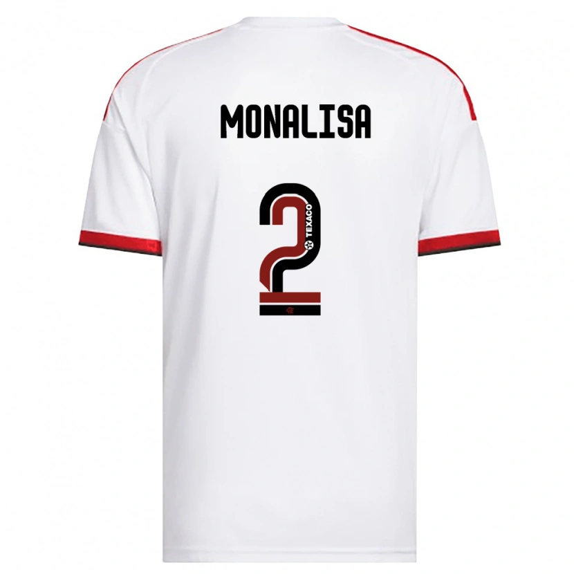 Danxen Dames Monalisa #2 Wit Rood Zwart Uitshirt Uittenue 2026/27 T-Shirt