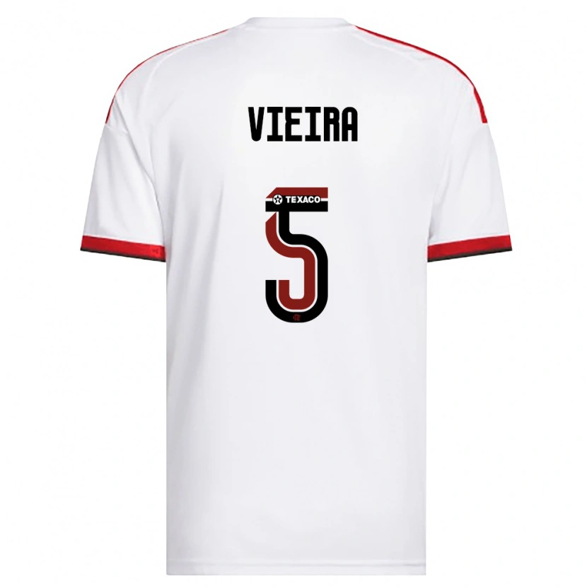 Danxen Dames Lucas Vieira #5 Wit Rood Zwart Uitshirt Uittenue 2026/27 T-Shirt