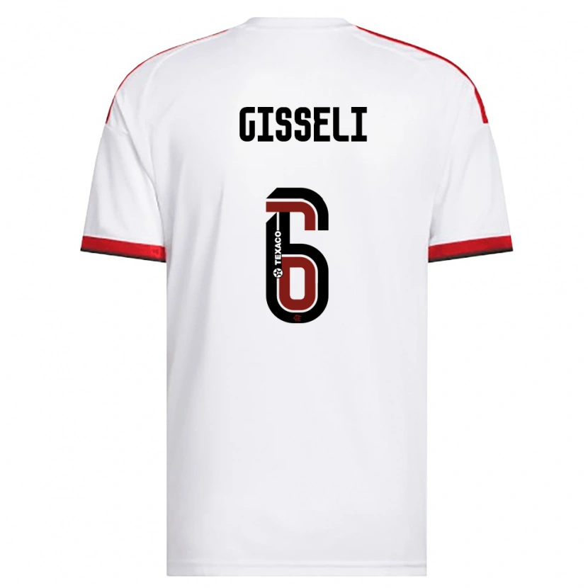 Danxen Dames Gisseli #6 Wit Rood Zwart Uitshirt Uittenue 2026/27 T-Shirt