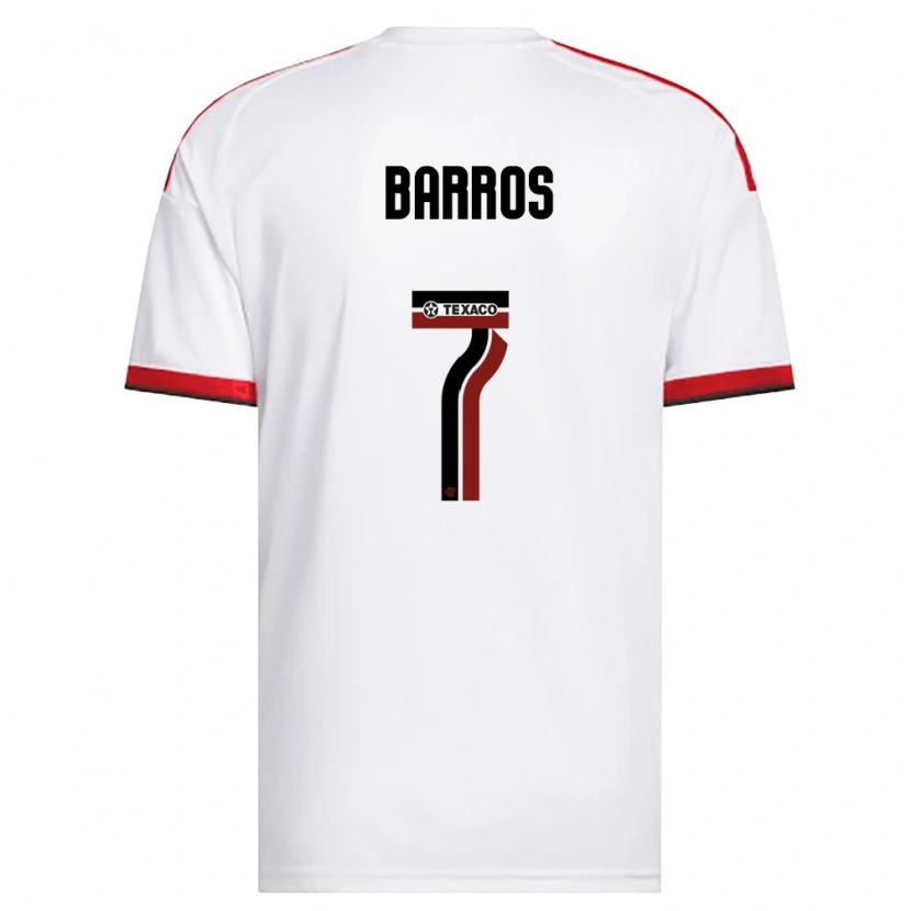Danxen Dames Rafa Barros #7 Wit Rood Zwart Uitshirt Uittenue 2026/27 T-Shirt