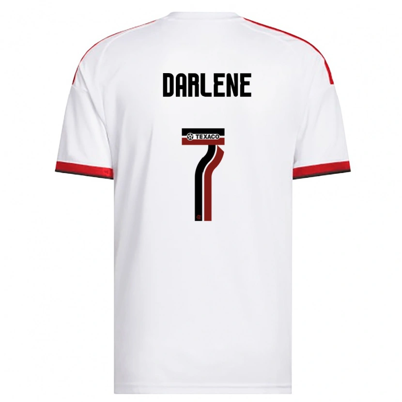 Danxen Dames Darlene #7 Wit Rood Zwart Uitshirt Uittenue 2026/27 T-Shirt