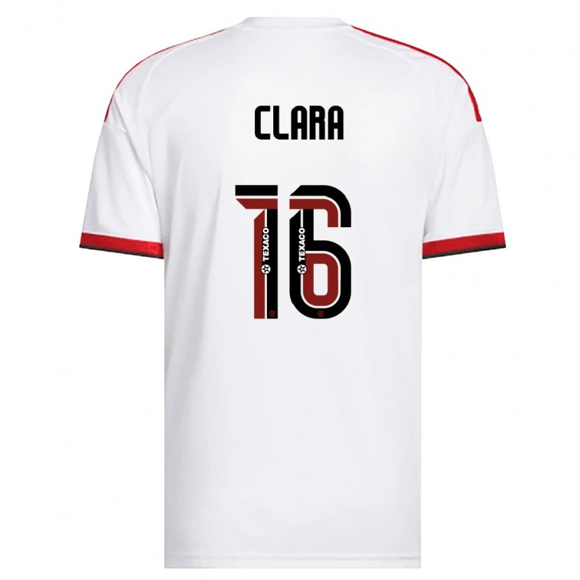 Danxen Dames Ana Clara #16 Wit Rood Zwart Uitshirt Uittenue 2026/27 T-Shirt