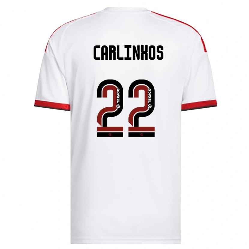 Danxen Dames Carlinhos #22 Wit Rood Zwart Uitshirt Uittenue 2026/27 T-Shirt
