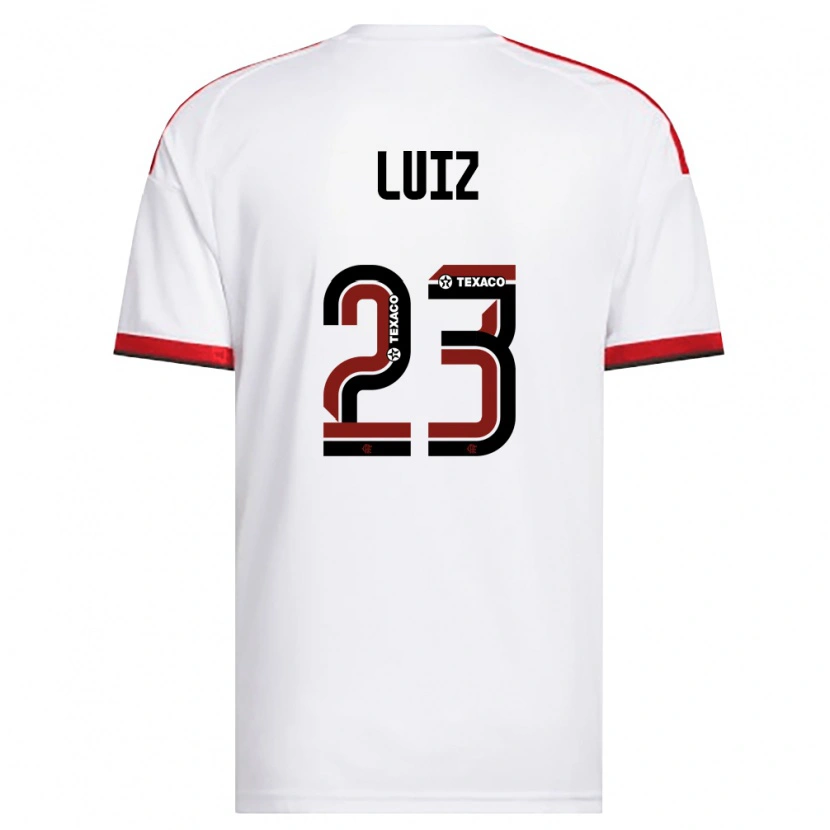 Danxen Dames David Luiz #23 Wit Rood Zwart Uitshirt Uittenue 2026/27 T-Shirt