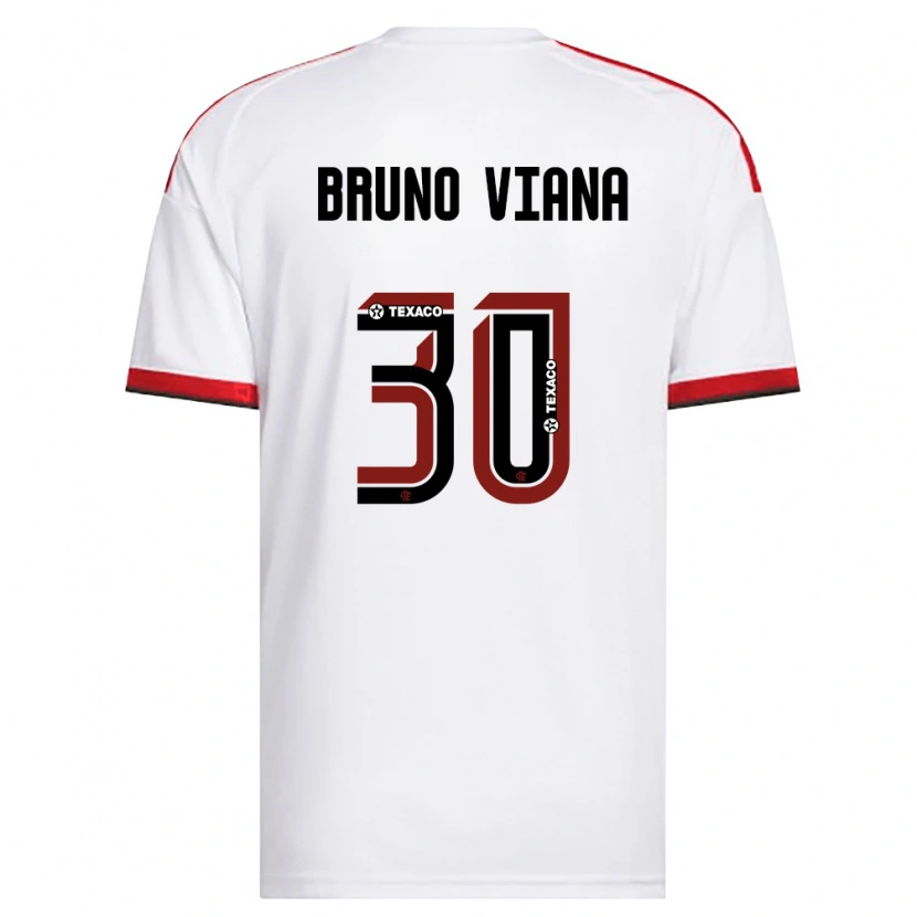 Danxen Dames Bruno Viana #30 Wit Rood Zwart Uitshirt Uittenue 2026/27 T-Shirt