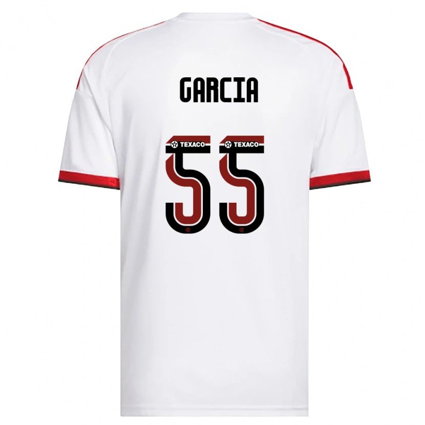 Danxen Dames Caio Garcia #55 Wit Rood Zwart Uitshirt Uittenue 2026/27 T-Shirt