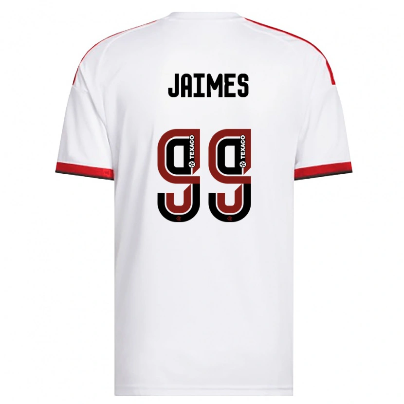 Danxen Dames Sole Jaimes #99 Wit Rood Zwart Uitshirt Uittenue 2026/27 T-Shirt