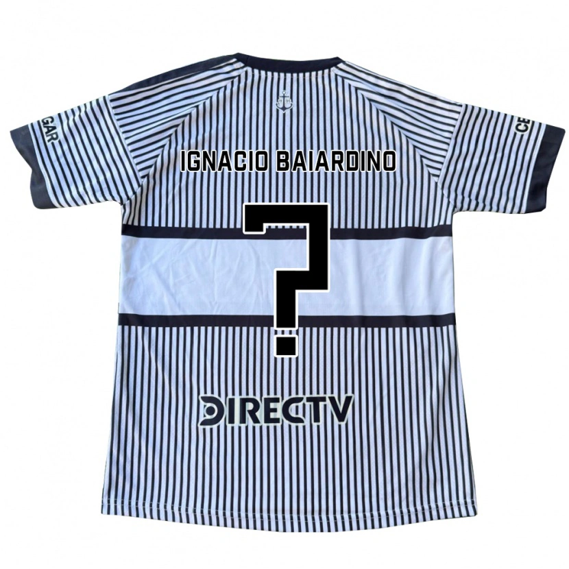 Danxen Dames Juan Ignacio Baiardino #0 Wit Zwart Geel Uitshirt Uittenue 2026/27 T-Shirt