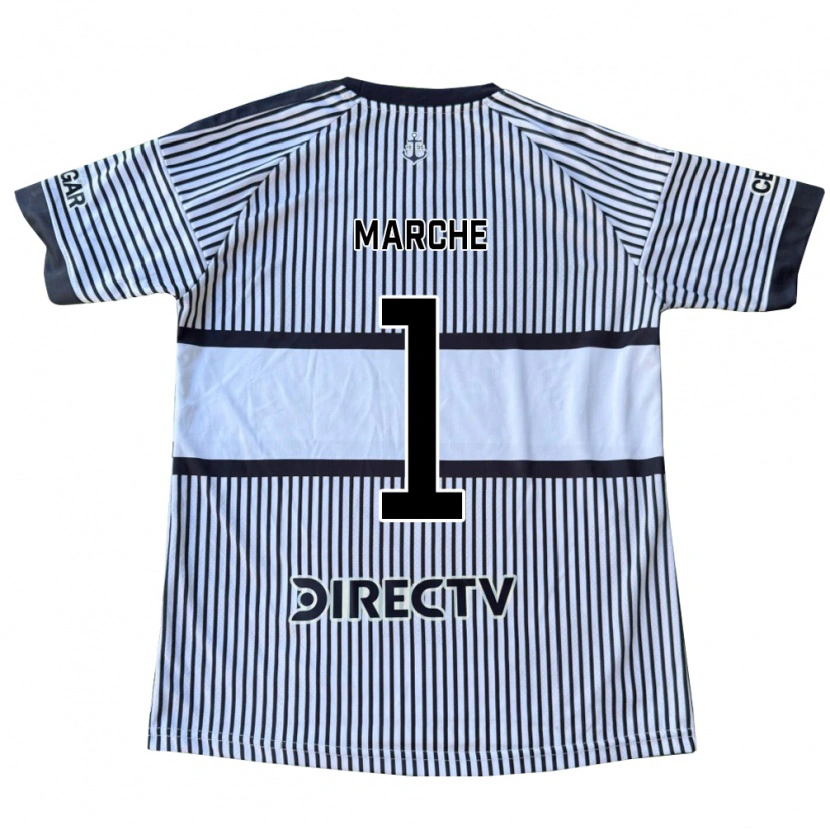 Danxen Dames Agustín Marchesín #1 Wit Zwart Geel Uitshirt Uittenue 2026/27 T-Shirt