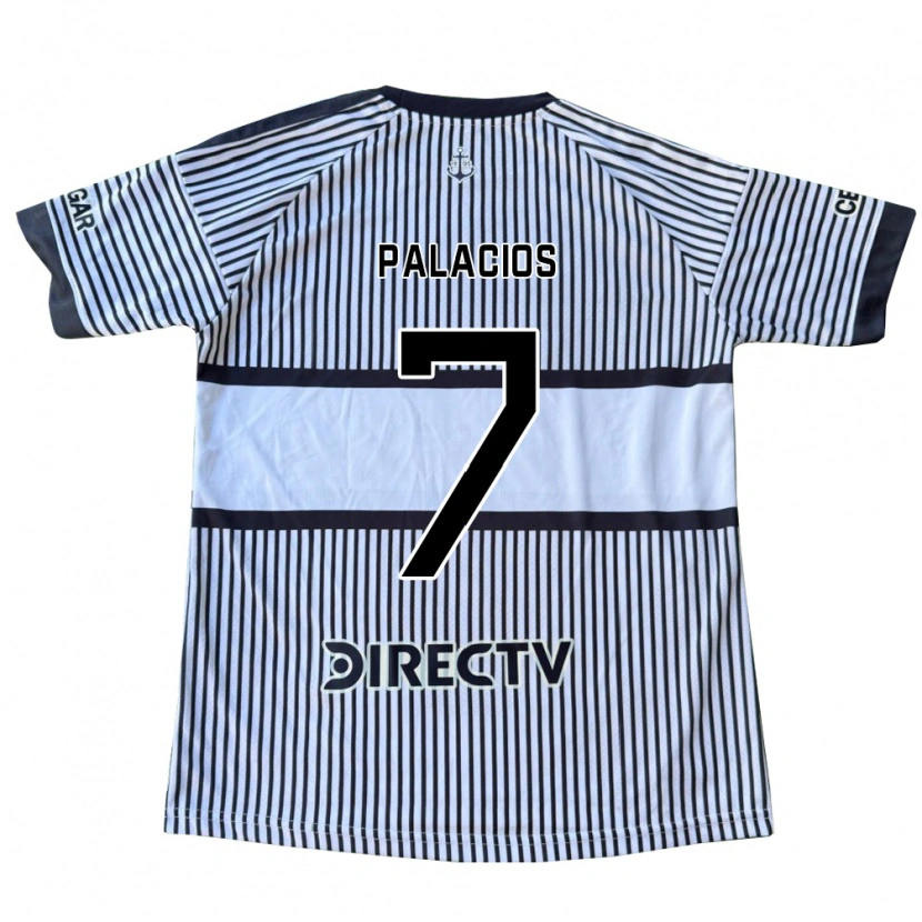 Danxen Dames Carlos Palacios #7 Wit Zwart Geel Uitshirt Uittenue 2026/27 T-Shirt
