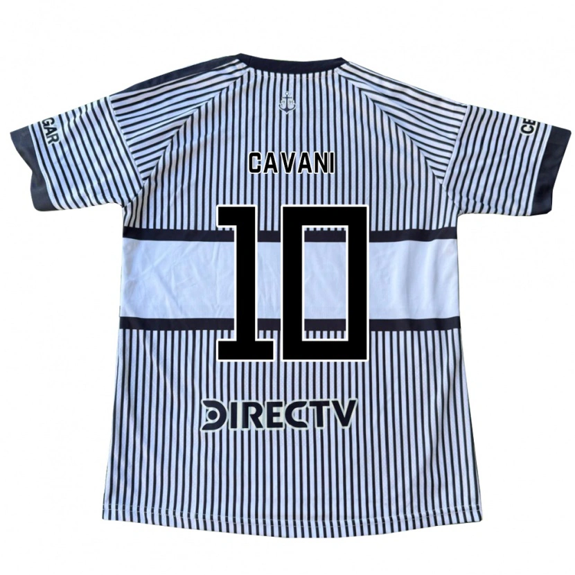 Danxen Dames Edinson Cavani #10 Wit Zwart Geel Uitshirt Uittenue 2026/27 T-Shirt