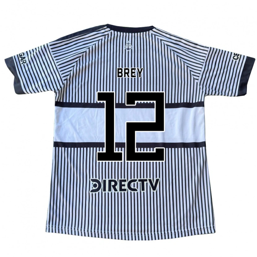 Danxen Dames Leandro Brey #12 Wit Zwart Geel Uitshirt Uittenue 2026/27 T-Shirt