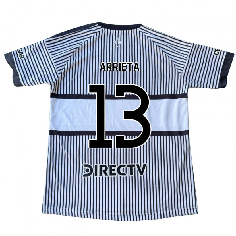 Danxen Dames Thomas Arrieta #13 Wit Zwart Geel Uitshirt Uittenue 2026/27 T-Shirt