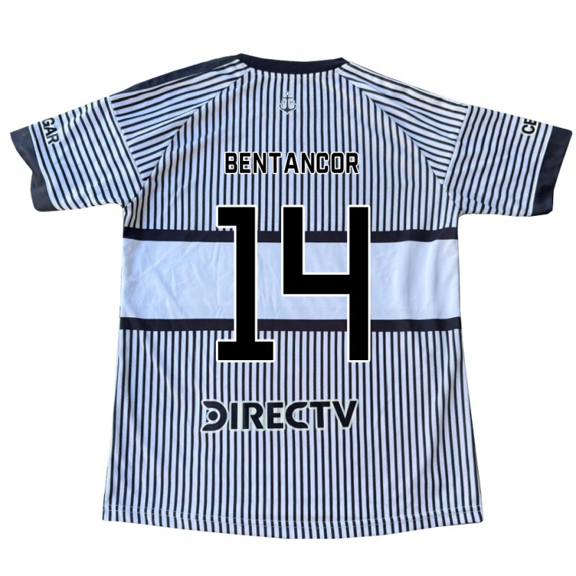 Danxen Dames Thomás Bentancor #14 Wit Zwart Geel Uitshirt Uittenue 2026/27 T-Shirt