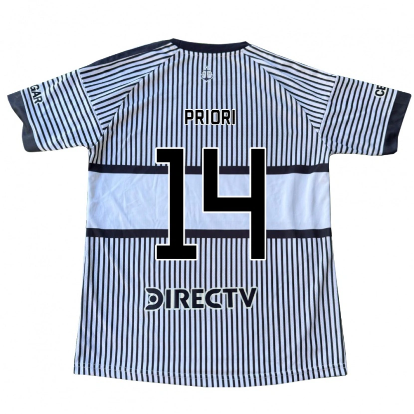 Danxen Dames Brisa Priori #14 Wit Zwart Geel Uitshirt Uittenue 2026/27 T-Shirt