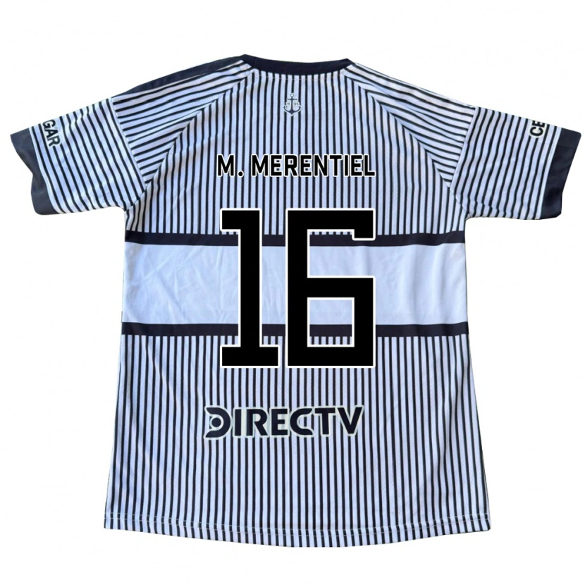 Danxen Dames Miguel Merentiel #16 Wit Zwart Geel Uitshirt Uittenue 2026/27 T-Shirt
