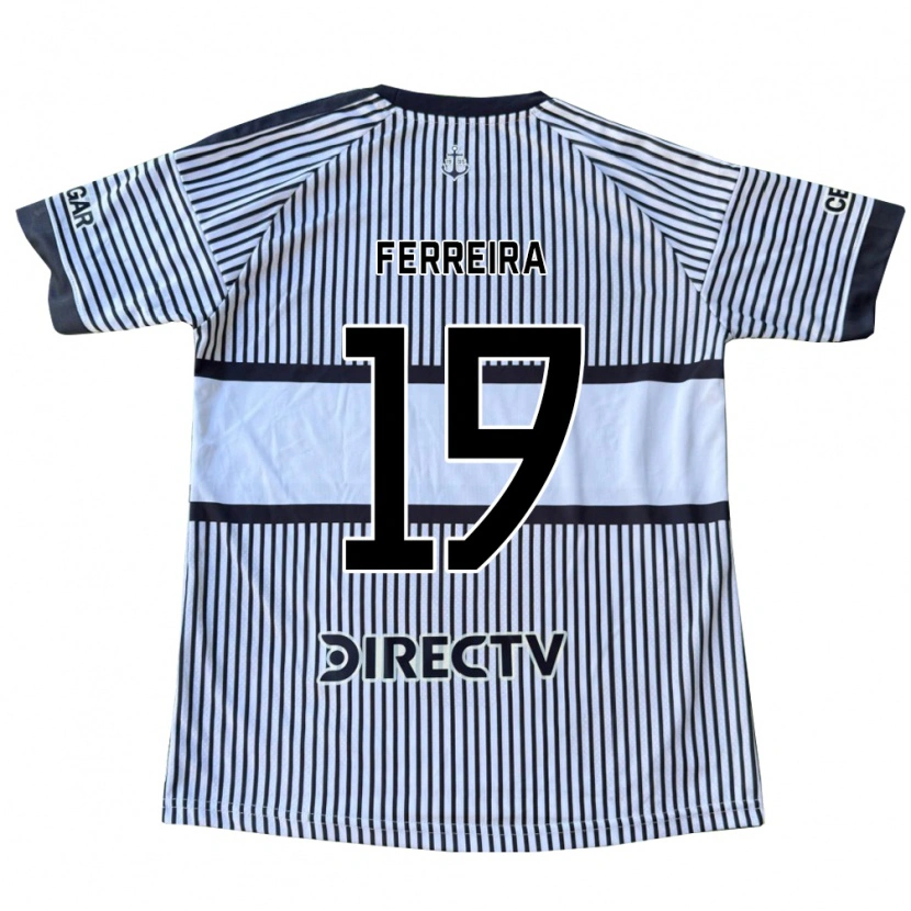 Danxen Dames Kevin Ferreira #19 Wit Zwart Geel Uitshirt Uittenue 2026/27 T-Shirt