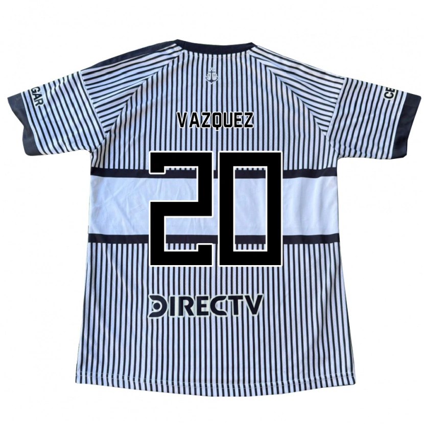 Danxen Dames Constanza Vazquez #20 Wit Zwart Geel Uitshirt Uittenue 2026/27 T-Shirt