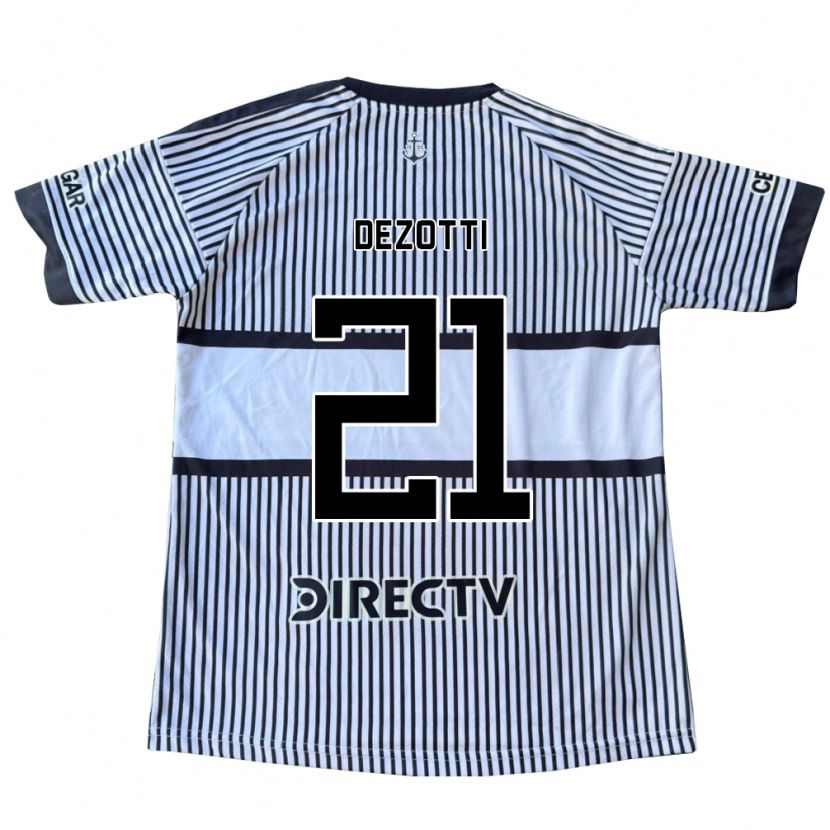 Danxen Dames Martina Dezotti #21 Wit Zwart Geel Uitshirt Uittenue 2026/27 T-Shirt