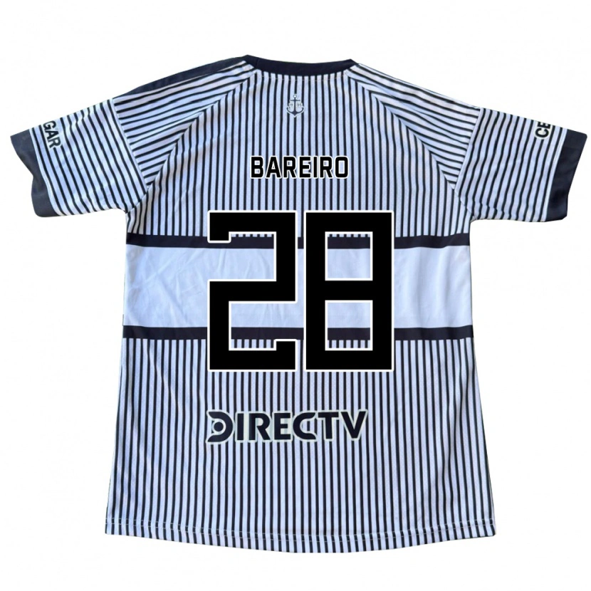 Danxen Dames Adam Bareiro #28 Wit Zwart Geel Uitshirt Uittenue 2026/27 T-Shirt