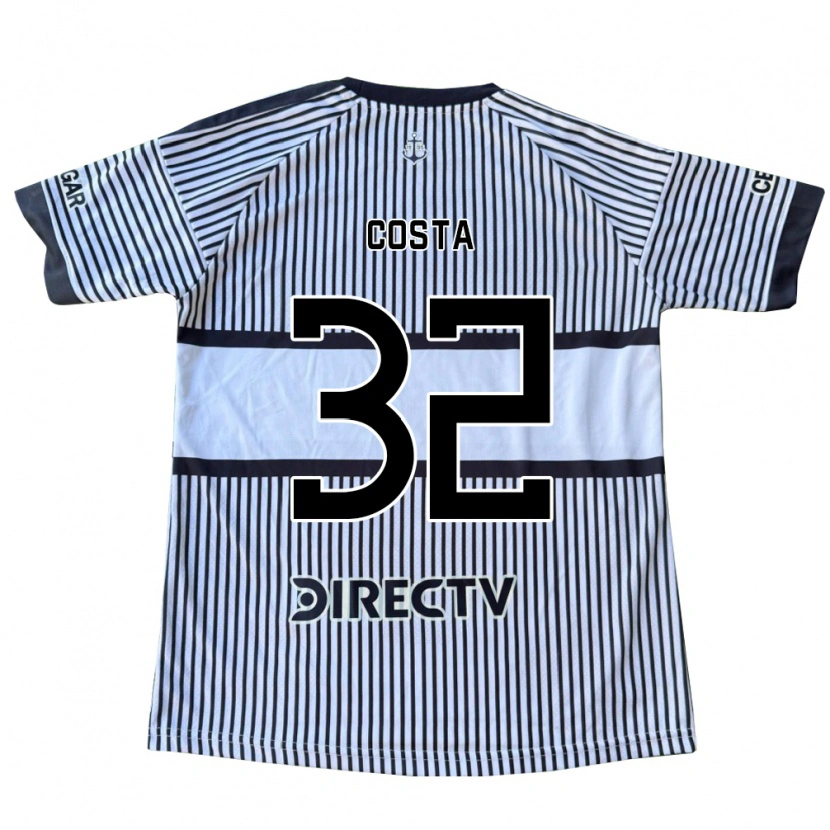 Danxen Dames Ayrton Costa #32 Wit Zwart Geel Uitshirt Uittenue 2026/27 T-Shirt