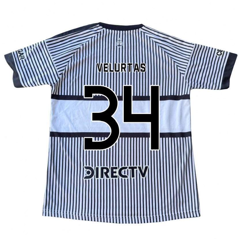 Danxen Dames Pedro Velurtas #34 Wit Zwart Geel Uitshirt Uittenue 2026/27 T-Shirt