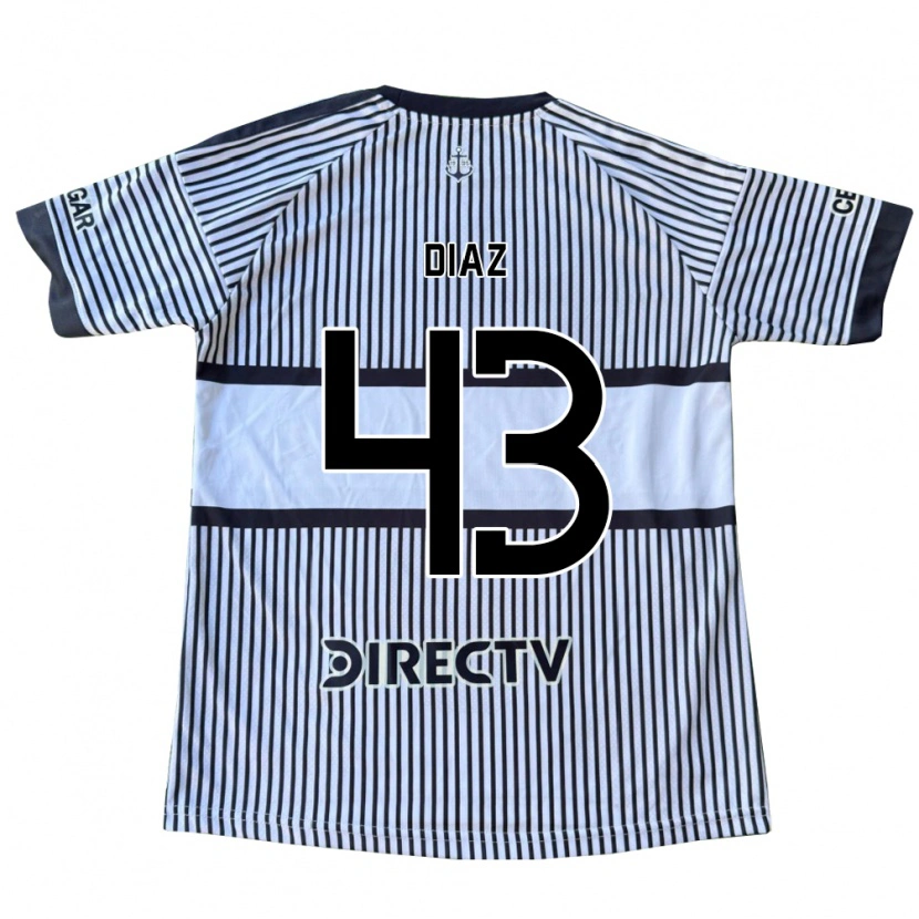 Danxen Dames Tomas Diaz #43 Wit Zwart Geel Uitshirt Uittenue 2026/27 T-Shirt