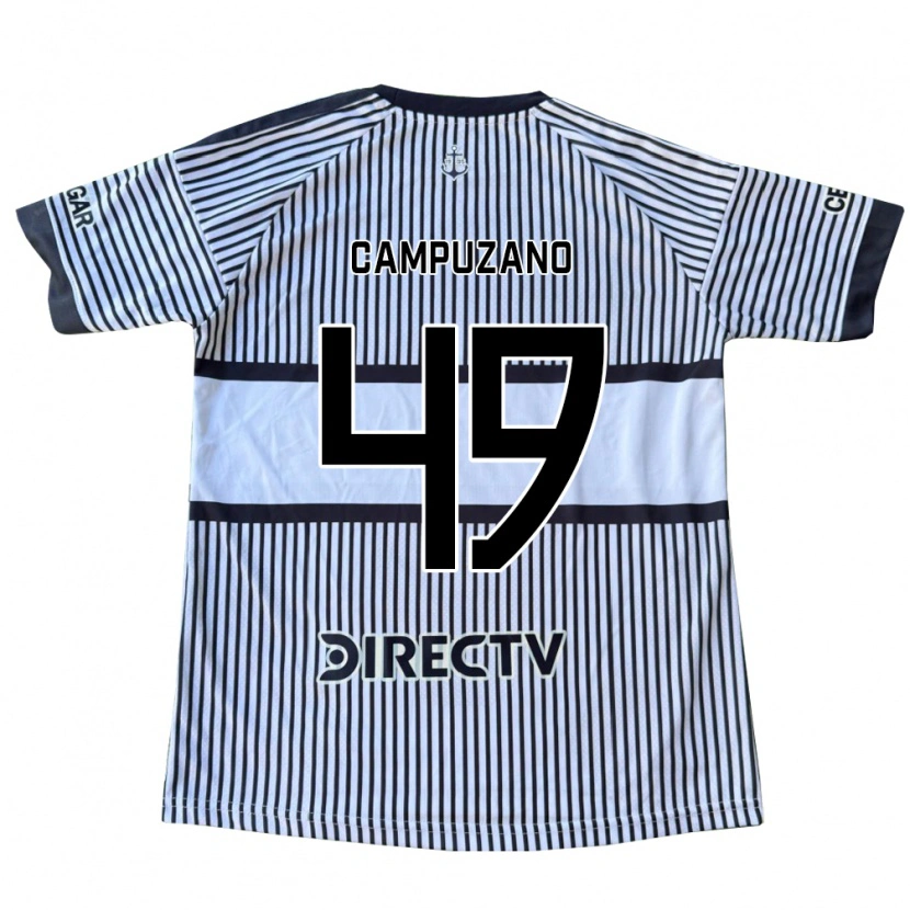 Danxen Dames Jorman Campuzano #49 Wit Zwart Geel Uitshirt Uittenue 2026/27 T-Shirt