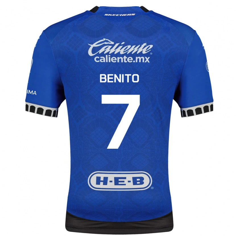 Danxen Dames Iker Benito #7 Koninklijk Blauw Wit Zwart Uitshirt Uittenue 2026/27 T-Shirt