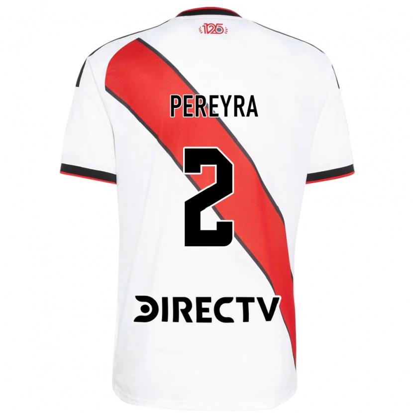 Danxen Kinderen Cirilo Pereyra #2 Rood Wit Zwart Thuisshirt Thuistenue 2026/27 T-Shirt