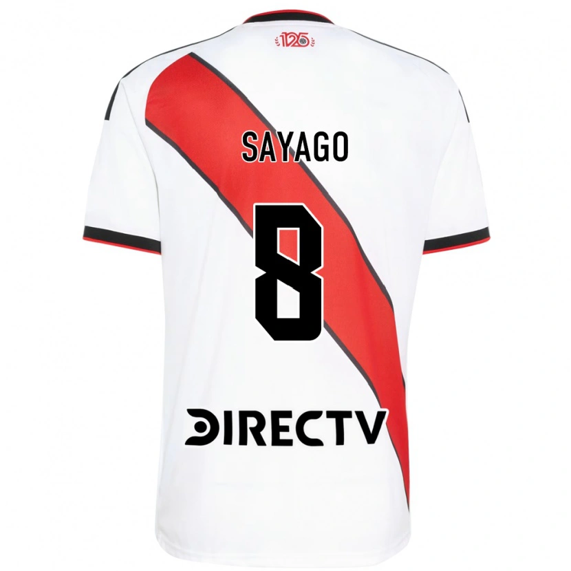 Danxen Kinderen Valentín Sayago #8 Rood Wit Zwart Thuisshirt Thuistenue 2026/27 T-Shirt