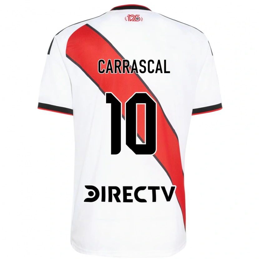 Danxen Kinderen Jorge Carrascal #10 Rood Wit Zwart Thuisshirt Thuistenue 2026/27 T-Shirt