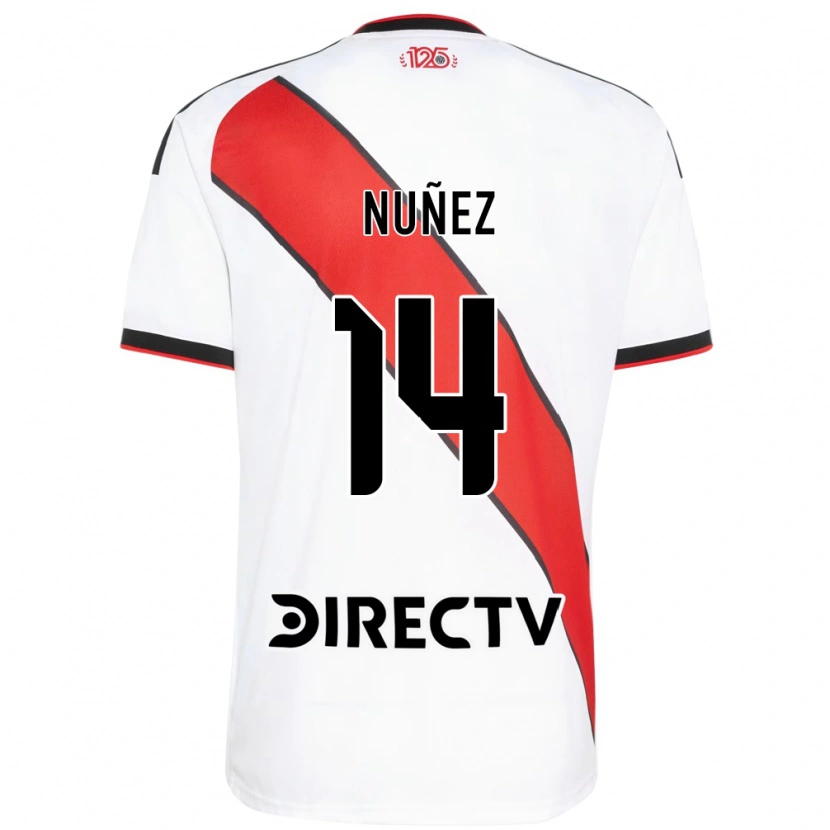 Danxen Kinderen Elias Nuñez #14 Rood Wit Zwart Thuisshirt Thuistenue 2026/27 T-Shirt