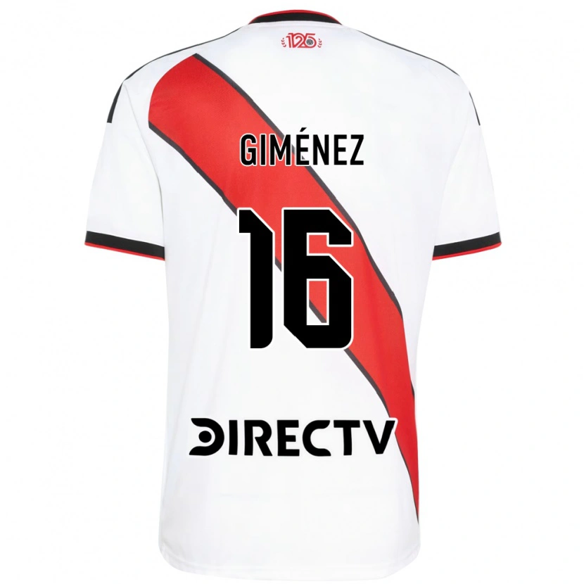 Danxen Kinderen Bautista Giménez #16 Rood Wit Zwart Thuisshirt Thuistenue 2026/27 T-Shirt