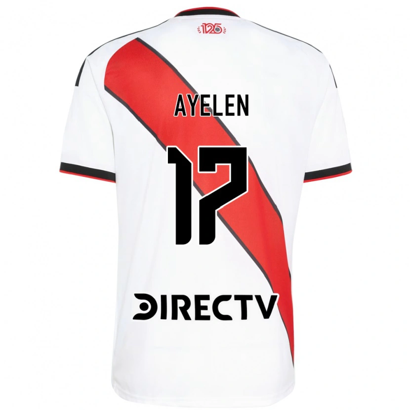 Danxen Kinderen Stephanie Ayelén Melgarejo #17 Rood Wit Zwart Thuisshirt Thuistenue 2026/27 T-Shirt