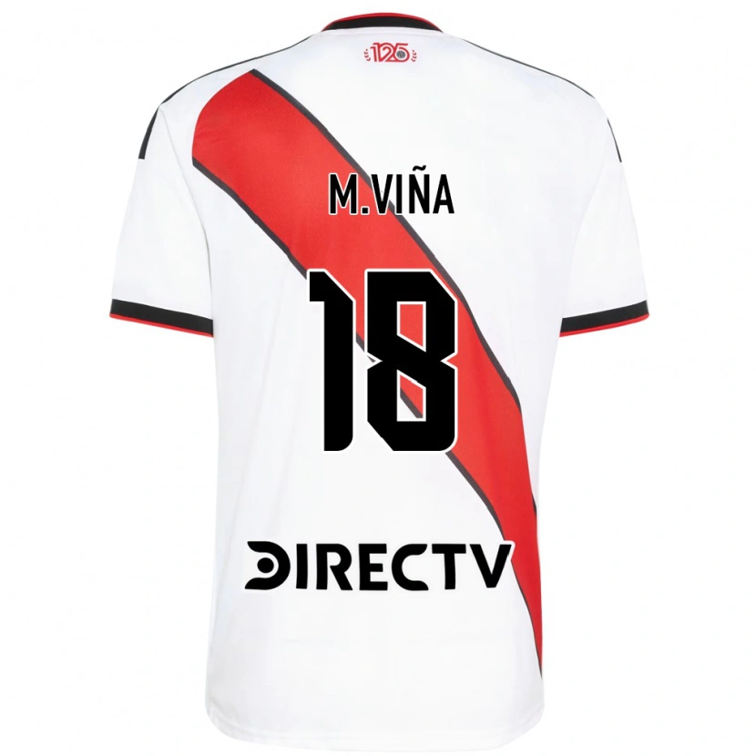 Danxen Kinderen Matías Viña #18 Rood Wit Zwart Thuisshirt Thuistenue 2026/27 T-Shirt