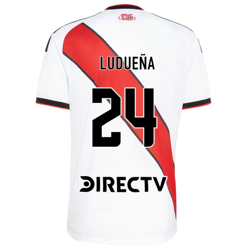 Danxen Kinderen Belén Ludueña #24 Rood Wit Zwart Thuisshirt Thuistenue 2026/27 T-Shirt