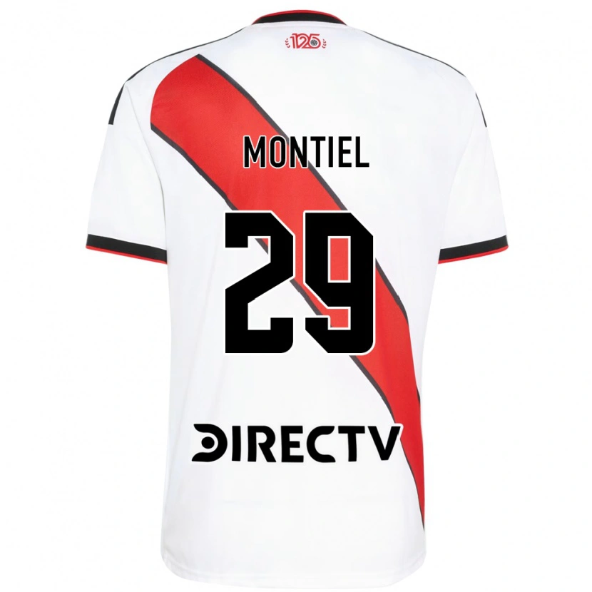 Danxen Kinderen Gonzalo Montiel #29 Rood Wit Zwart Thuisshirt Thuistenue 2026/27 T-Shirt