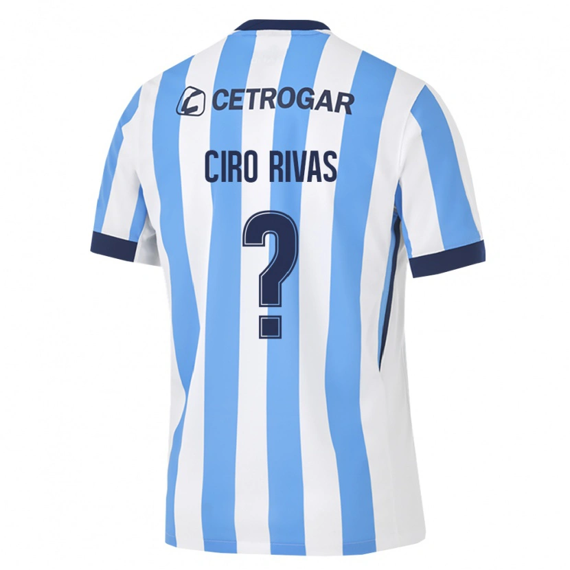 Danxen Kinderen Ciro Rivas #0 Lichtblauw Wit Zwart Thuisshirt Thuistenue 2026/27 T-Shirt