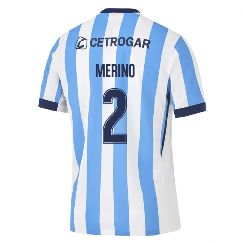 Danxen Kinderen Jhoan Merino #2 Lichtblauw Wit Zwart Thuisshirt Thuistenue 2026/27 T-Shirt